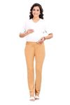 Mama & Bebe Maternity Knitted Trousers/Pants, Comfort and Style for Pregnancy Gold