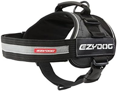EZYDOG Convert Dog Harness | Magnetic Handle, Anti Pull Harness, Dog Harness for Small, Medium and Large Dogs, LED Light Mount, Reflective Strips, Contoured & Breathable Fabric (M, Charcoal)