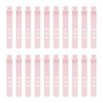 ATNEDCVH Creative Silicon Cable Straps, 20 Pcs Reusable Fastening Adjustable Cable Straps Fastener, Multipurpose Wire Ties And Cord Organizer Keeper (7.4×1 cm / 2.91×0.39 in, Pink)