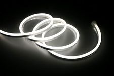 I Lumos Plug & Play Pure White Neon LED Strip Light 240V AC with UK Plug Bundle 9W/m LEDs Waterproof Flexible for Indoor & Outdoor Decor [Installation Kit Included] (3 Metre)