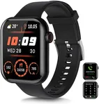 Smart Watch for Android iOS(Answer/Make Call) - 1.9" Full Touch Screen Smartwatch for Men Women, 120 Sport Modes, Fitness Tracker Smart Watch with Heart Rate Sleep Monitor, BP, SpO2, AI Voice