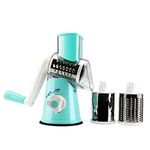 Round Mandoline Drum Slicer Rotary Cheese Grater Veggie Slicer Vegetable Carrot Shredder Nut Chopper