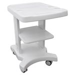 INTSUPERMAI Mobile Ultrasound Trolley CartPortable b-Ultrasound Imaging Medical cart ABS Plastic 3 Layers with 2 Brake Wheels,4 Wheels 3 Holes