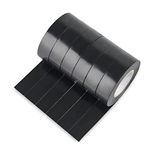 Black Electrical Tape 6 Pcs –20 METER Vinyl PVC Black Insulation Tape Width 19mm, Strong Adhesive, Waterproof Electric Tape for Masking, Insulating and Repair Loose or Broken Wires, DIY Projects