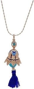 Ealipoi Scaramouche Necklace Anime Genshin Cosplay Pendant Impact Wanderer Cosplay Accessories Alloy Bell Prop, Medium, Zinc, Agate