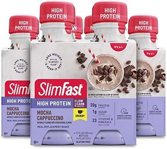 SlimFast Advanced Nutrition Cafe Mocha Cappuccino – Meal Replacement – 20g of Protein – 11oz – 3 packs of 4 Ready to Drinks