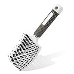 URAQT Hair Brush, Boar Bristle Paddle Hairbrush for Women, Soft Massage Hair Comb, Detangle Hair Brush for Long Thick Curly Hair, Reducing Hair Breakage and Frizzy