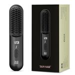 Tash Hair Glide- Cordless Hair Straightening Brush with 40 Mins Runtime | Naturally Straight, Shiny & Frizz Free Hair | 5 Heat Settings & Keratin Bristles | Portable & Rechargeable Straightener Comb