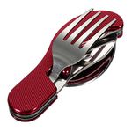 DIHAWK Multi-Function Tool Foldable Fork Spoon Set Stainless Steel Camping Travel Picnic Cutlery Portable Outdoor Tableware