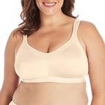 Playtex Women's 18 Hour Active Lifestyle Full Coverage Bra #4159, Light Beige, 42DD