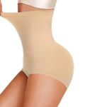 ALYNE Women Waist Shapewear with Anti Rolling Strip Tummy Control Tucker Waist Slimming Panties Shapewear Underwear Waist Shapewear for Women (Beige, 2XL)