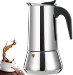 DITOSH 12 Cup Stovetop Espresso Maker Stainless Steel Moka Pot Espresso Maker Percolator Italian Coffee Maker Capable Moka Coffee Machine Cafe Percolator Maker for Home Camping 600ml 20oz