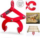 Pallet Puller 2T/4409lbs Capacity Heavy Duty Steel Single Scissor for Pulling Pallets, Woods and Other Things Easily, 8 Inches Bigger Jaw Opening Pallet Grabber