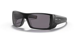 Oakley Men's OO9101 Batwolf Rectangular Sunglasses, Matte Black/Grey Polarized, 27 mm