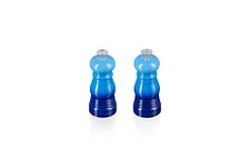 Le Creuset Classic Salt and Pepper Mill Set, Personal Use, Chip-resistant ABS Plastic, Anti-Corrosion, 11 cm, Azure, 44900112200000