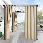 RYB HOME Outdoor Curtains for Patio