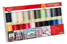 Gutermann Classic Colourful Sew All Thread Set 20 x 100m Reels 100% Polyester