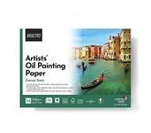 BRUSTRO Artists Oil Painting Glued Paper Pad 300 GSM A4-10 Sheets