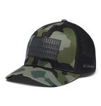 Columbia Unisex Rugged Outdoor Mesh Hat, Stone Green Mod Camo/Tree Flag, XX-Large