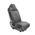 DECKALY Car Front Seats Cover Protector Waterproof Soft Towel Seat Covers for Trucks SUV Jeep,Automotive Vehicles Seat Cover Protectors (Grey)