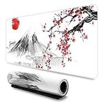 Mouse Mat, Gaming Mouse Pad, Extended XL Mousepad with Anti-Slip Base, Large Gaming Mouse Pad with Stitched Edges, Speed Gaming Mouse Pad, Extended Large Mouse Mat Desk Pad, 31.5 × 11.8 × 0.12 inch