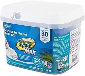 Camco 41615 TST MAX RV Toilet Treatment Drop-Ins - Ocean Scent, Bucket of 30