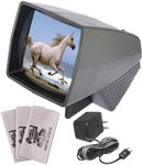 Pana-Vue 1 Lighted 2x2 Slide Film Viewer with AC Adapter + (3) Microfiber Cleaning Cloths