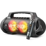 W-KING 70W(120W Peak) Portable Bluetooth Speaker with Wireless Microphone, Waterproof Bluetooth Speakers with Subwoofer Outdoor Speakers Bluetooth Wireless Loud/Deep Bass/DSP/Stereo Pairing/Power Bank