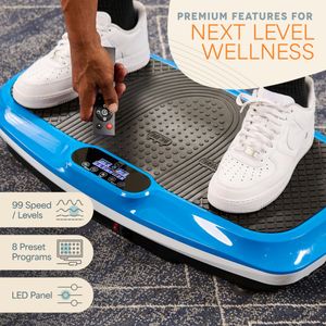 LifePro Turbo 3D Vibration Plate – Blue Fitness Platform