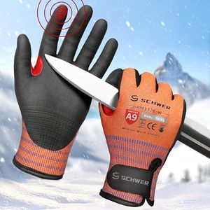 FreezeGuard-X Winter Work Gloves for Men and Women, ANSI A9 Cut Resistant Gloves for Extreme Protection, Freezer Gloves With Super Grip, Touchscreen, Thermal Insulated, PFAS Free, PM3326-W (XL,1 Pair)