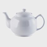 Price & Kensington White 10 Cup Teapot, Stoneware, Multi-Colour