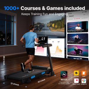 MERACH Foldable Treadmill with Adjustable Incline – Compact Home Fitness