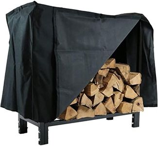 Sunnydaze Firewood Log Rack with Cover - Indoor or Outdoor Wood Storage - 30-Inch