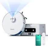 Tesvor Robot Vacuum and Mop 8000Pa,Obstacle Avoidance,Self Emptying Base Up to 70 Days,LiDAR Navigation,Smart Mapping,WiFi/App/Voice Control, for Pet Hair, Carpet & Hard Floors