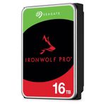 Seagate IronWolf Pro, 16 TB, NAS Internal Hard Drive, CMR 3.5 Inch, SATA 6 Gb/s 7,200 RPM, 256 MB Cache, for RAID Network Attached Storage, 3 years Rescue Services, FFP (‎ST16000NE000)