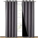 NICETOWN Grey Full Shade Curtain Pa