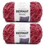 Bernat Velvet Red Yarn - 2 Pack of 