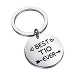 CENWA TIO Gifts Best TIO Ever Keychain Spanish Uncle Gift Best Uncle Ever Gift for Him (Best TIO Ever K)