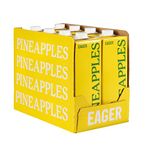 Eager Cloudy Pineapple Juice 100% Pressed, Refreshing Fruit Drink, NFC Not From Concentrate, 1 Litre (Pack of 8)