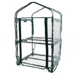 DIVCHI 2 Tier Greenhouse for Indoor & Outdoor Use | Durable Steel Frame | Clear PVC Cover | Ideal for Growing Vegetables, Flowers, Herbs, and Seedlings