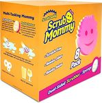 Scrub Daddy Dual Sided Sponge and Scrubber - Scrub Mommy - Scratch Free Sponge for Dishes and Home, Soft in Warm Water, Firm in Cold, Odor Resistant, Multi Surface 8 Count (Pack of 1)