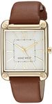 Nine West Women's Strap Watch, Brown/Gold