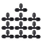 1/2 inch Irrigation Fittings Tee Connectors For (1/2" ID x0.6-0.63" OD) 16mm Drip Tubing Barbed Connectors-10 Pcs/pack