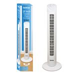 Benross 43960 Essential 73cm Tower Fan / Three Speed Control / Timer Function / 90 Degree Oscillation