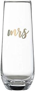 Lillian Rose Gold Mrs. Calice da champagne senza stelo, contiene 236 ml, giallo
