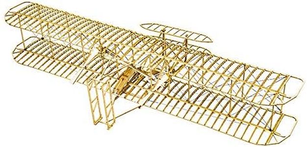 Balsa Wood Airplane Kits- Wright Brothers Flyer DIY Wooden Models Plane Construction Set, Laser Cut Aircraft Model Kit 3D Puzzles for Adults, Perfect Brain Teaser Jigsaw Puzzle for Home Decor