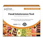 gutChek Food Intolerance Test - 640 Items Tested with Home Collection Kit, Non-Invasive & Painless Hair Analysis Food Sensitivity Test Kit for Adults, Results in 7-10 Days