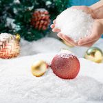 JOYIN 2 Pack 10 Oz/283g Artificial Dry Plastic Snow Plastic Artificial Snowflakes for Christmas Tree Decoration Party Home Holiday Decor and White Displays