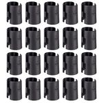 Wire Shelf Clips 74-Packs,Wire Shelving Shelf Lock Clips for 1" Post- Shelving Sleeves Replacements for Wire Shelving System,Fits with Thunder Group, Alera, Honey Can Do, Eagle, Regency, Metro & More