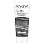 POND'S Pure Detox Mineral Clay Activated Charcoal, 4X Oil Absorbing, Detoxifying, For Oil Free Instant Glow, Face Wash 90 g